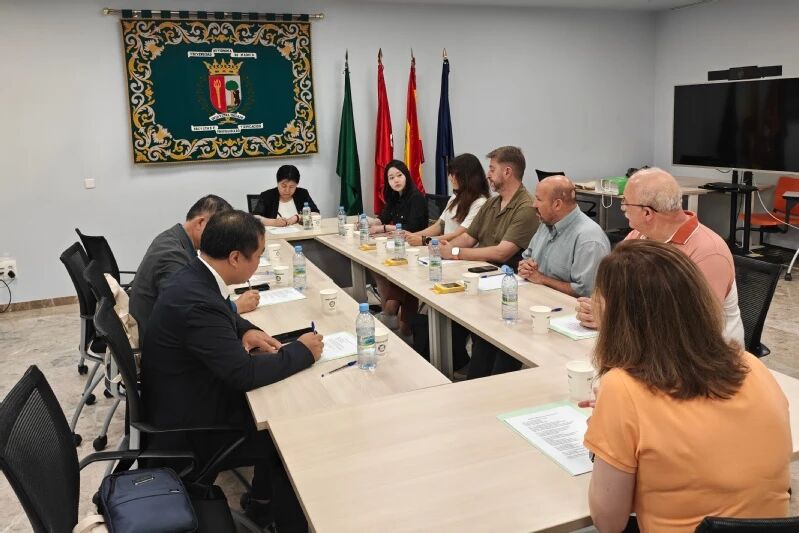 校党委书记许玫一行与马德里自治大学进行座谈